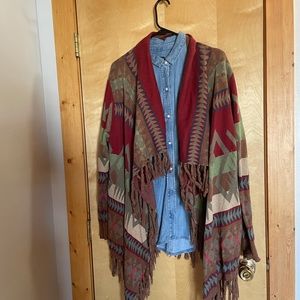 Tasha Polizzi southwest cardigan size large